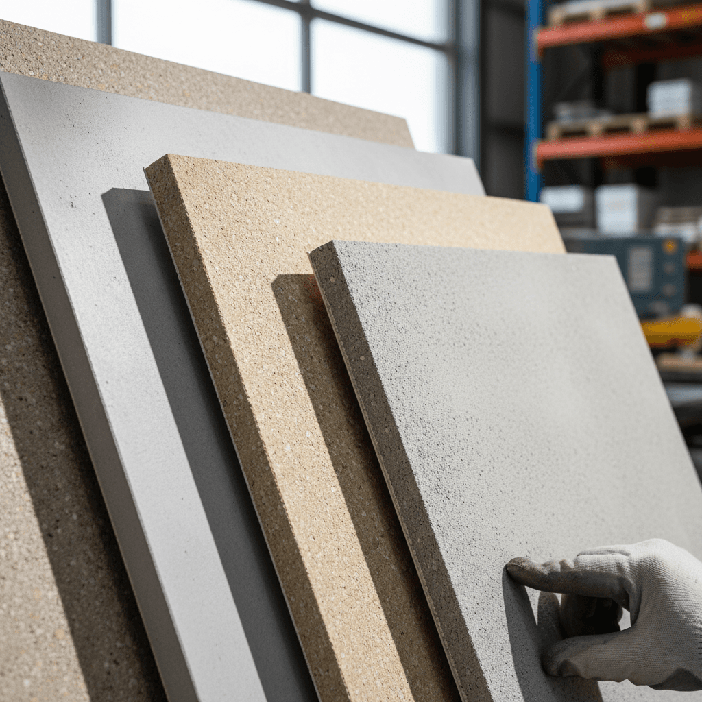 Facade cladding panel selections